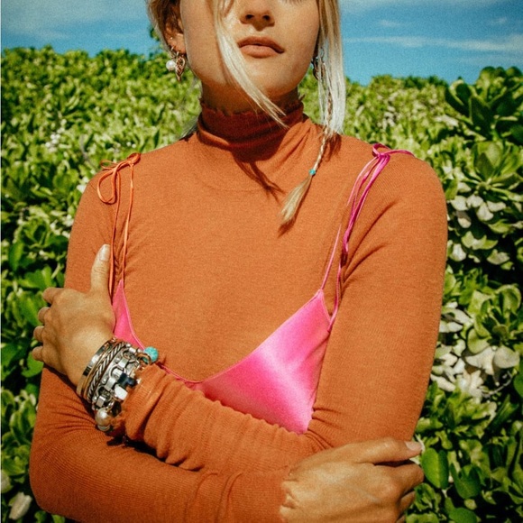 Dannijo Pink Midi Slip with Multi Colored Straps - Picture 6 of 9